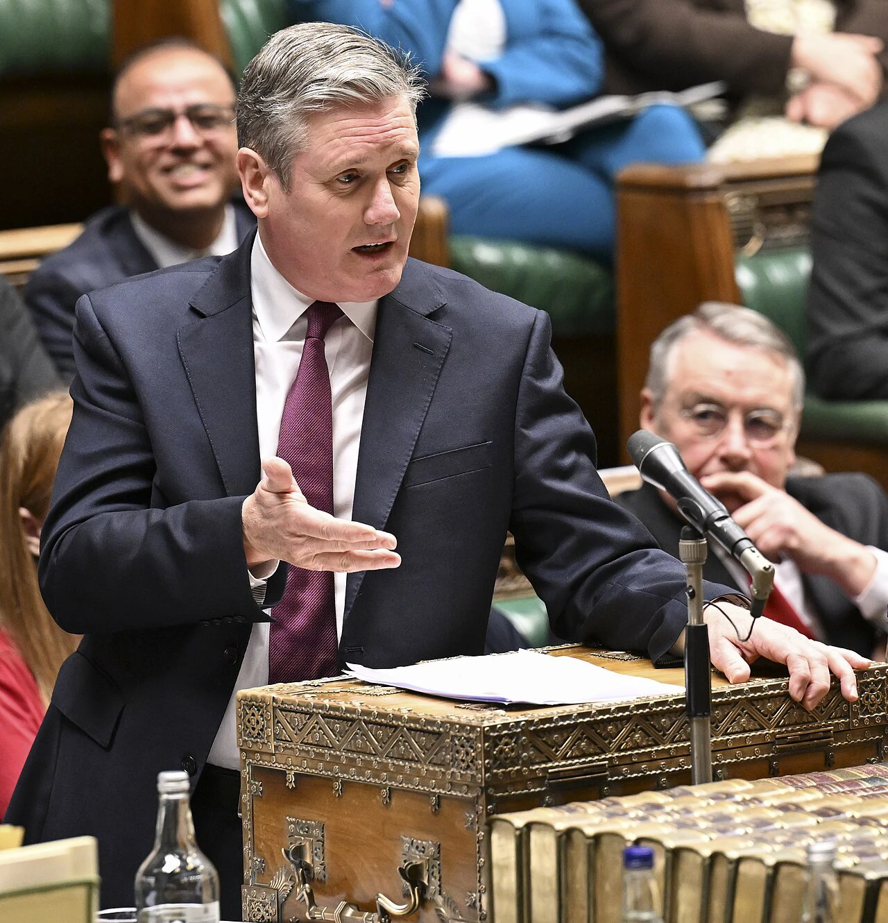 Former UK. Keir Starmer, at Prime Ministers’ Questions